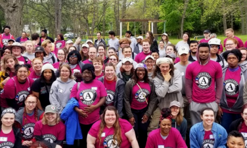 Group of people smiling 