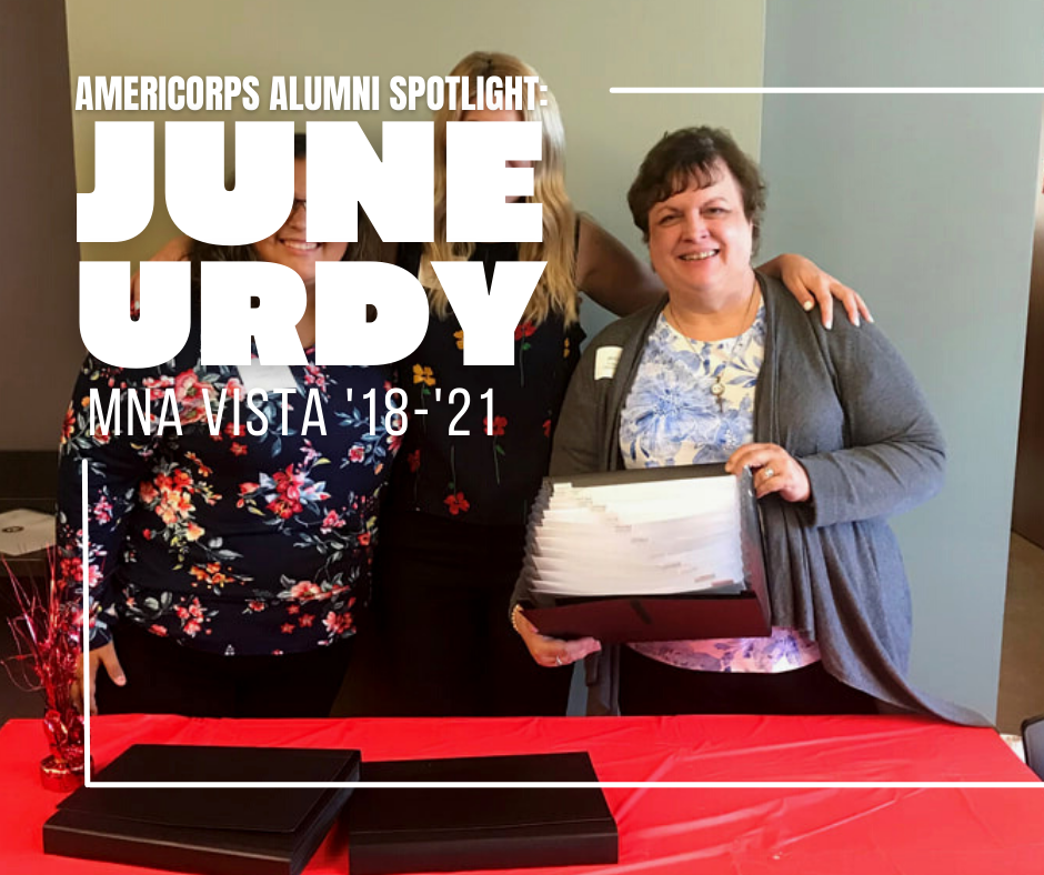 Woman smiling with the words Alumni Spotlight written on photo